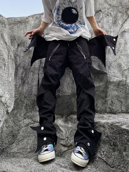 Pantalons Futuristes Inspirés par des Chauves-Souris - pantalons confortables - Pantalons Techwear Inspirés par des Chauves-Souris