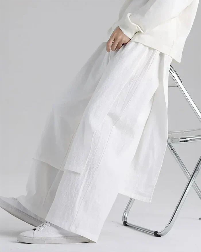 Pantalons Hakama Blanc Élégants -  guide des tailles pantalons - Élégance des Pantalons Hakama Blanc pour toutes les occasions