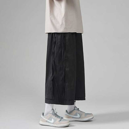Pantalons Hakama Chic Détendus -  décontractés - Pantalons Hakama Chic pour un Style Décontracté