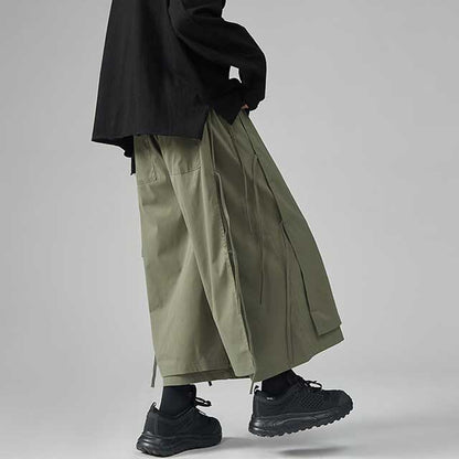Pantalons Hakama Chic Détendus -  hakama - Pantalons Hakama Chic pour un Style Décontracté