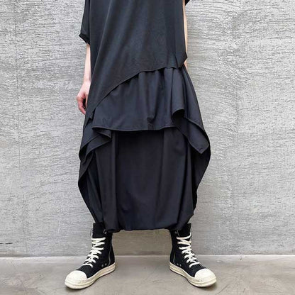 Pantalons Hakama Chic à Jambes Larges -  hakama - Pantalons Hakama Chic à Jambes Larges pour un Style Élégant