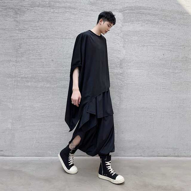 Pantalons Hakama Chic à Jambes Larges -  mode polyvalente - Pantalons Hakama Chic à Jambes Larges pour un Style Élégant
