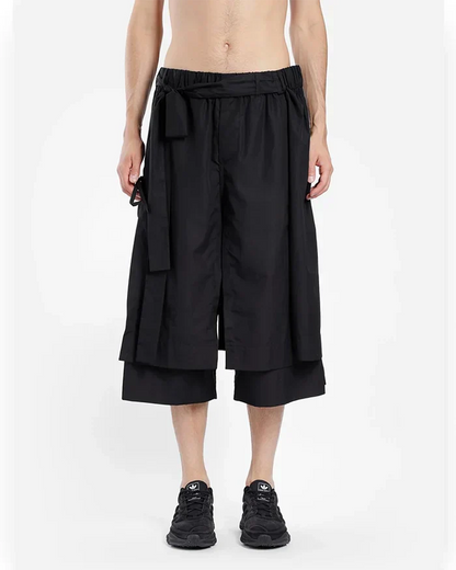 Pantalons Hakama Courts Élégants pour Hommes - pantalons élégants pour hommes - Pantalons Hakama Courts Élégants pour un Confort Optimal