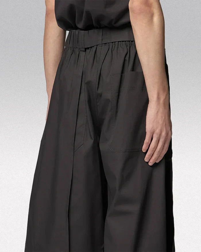 Pantalons Hakama Courts Élégants pour Hommes -  mode décontractée et formelle - Pantalons Hakama Courts Élégants pour un Confort Optimal