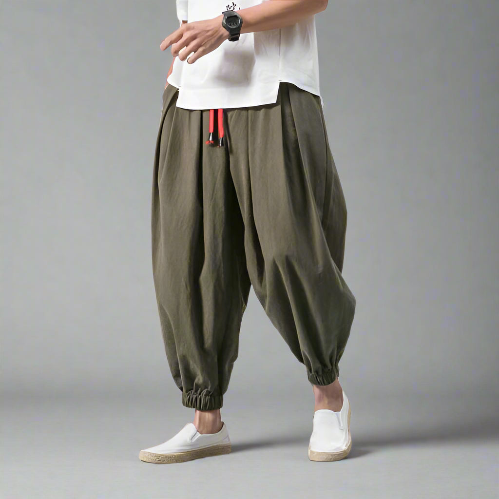 Pantalons Hakama en Coton Intemporels - confort et style - Pantalons Hakama en Coton Confortables et Stylés
