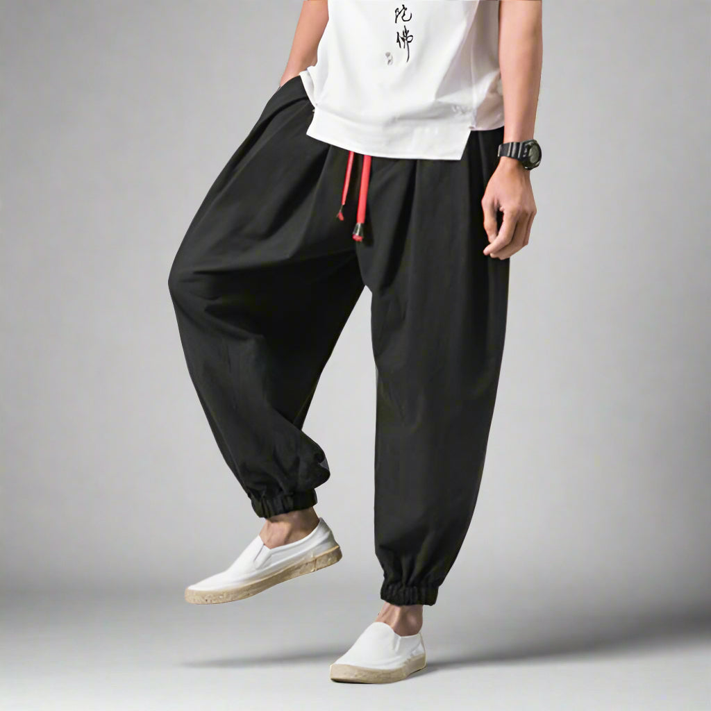 Pantalons Hakama en Coton Intemporels -  coton - Pantalons Hakama en Coton Confortables et Stylés