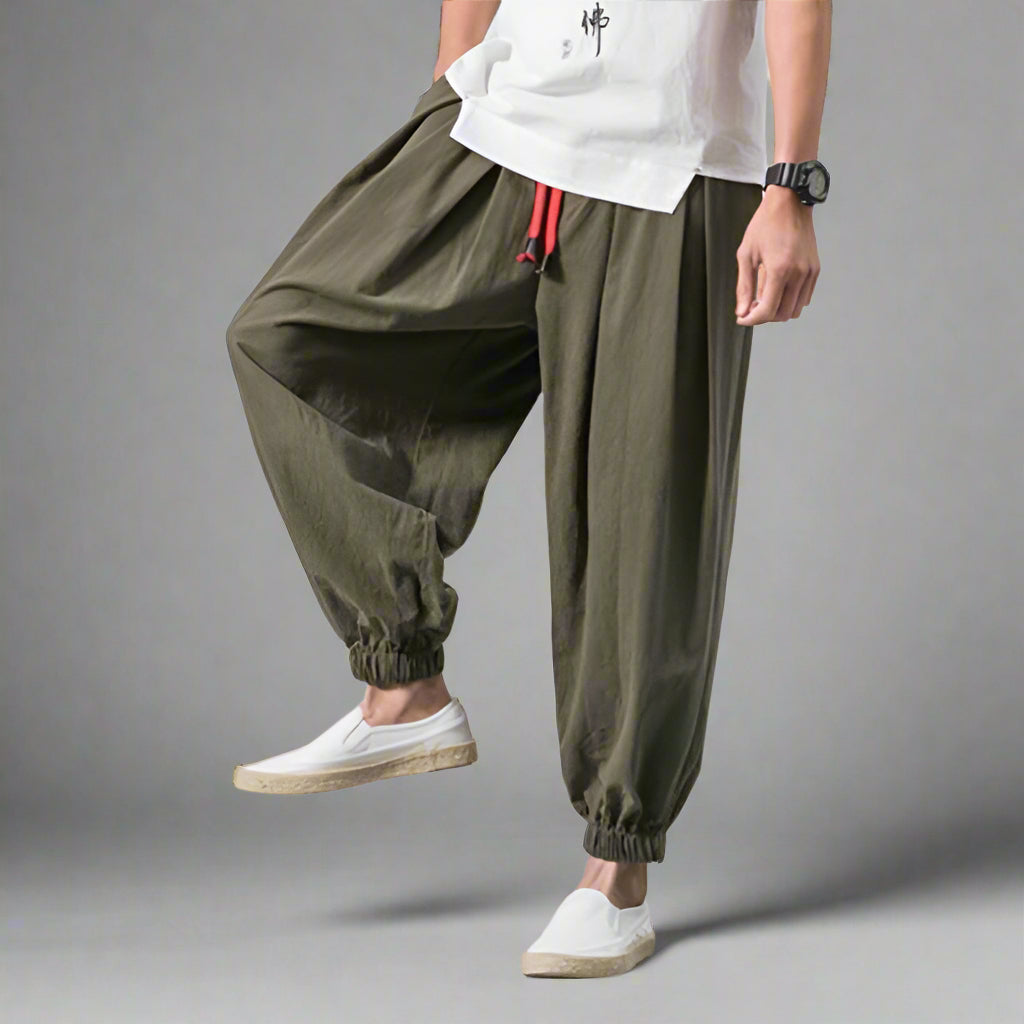 Pantalons Hakama en Coton Intemporels -  coupe confortable - Pantalons Hakama en Coton Confortables et Stylés