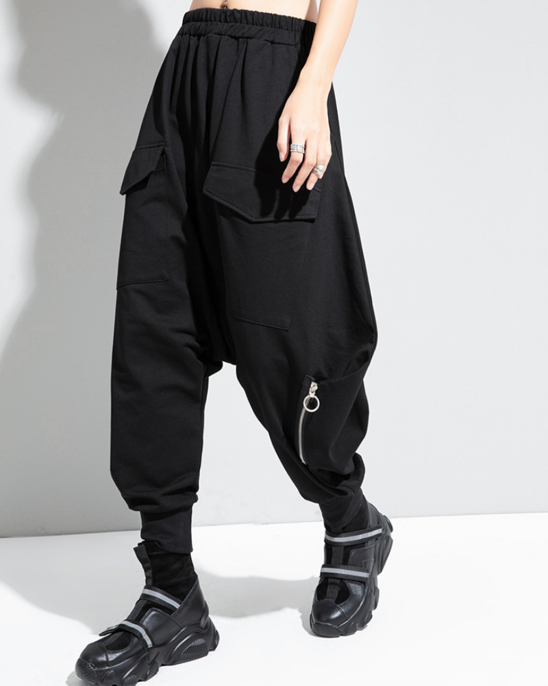 Pantalons Hakama à Jambe Large Stylés -  japonais - Pantalons Hakama à Jambe Large Élégants et Confortables