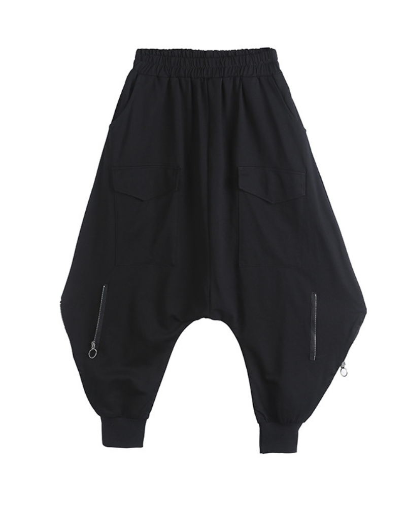 Pantalons Hakama à Jambe Large Stylés -  techwear - Pantalons Hakama à Jambe Large Élégants et Confortables