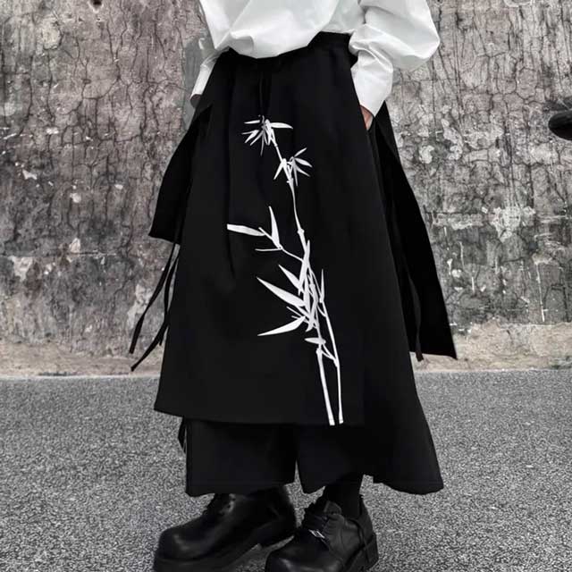 Pantalons Hakama Japonais Étonnants -  mode élégante - Pantalons Hakama Japonais au confort moderne et polyvalent