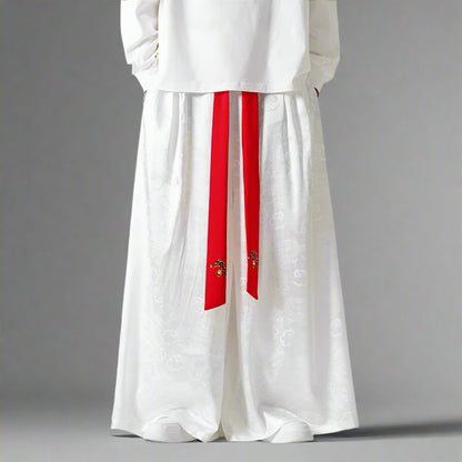 Pantalons Hakama Élégants et Fluides -  confort quotidien - Pantalons Hakama Fluides avec Design Élégant