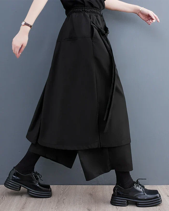 Pantalons Hakama Élégants pour Femmes -  femmes - Pantalons Hakama Élégants pour Femmes en Polyester