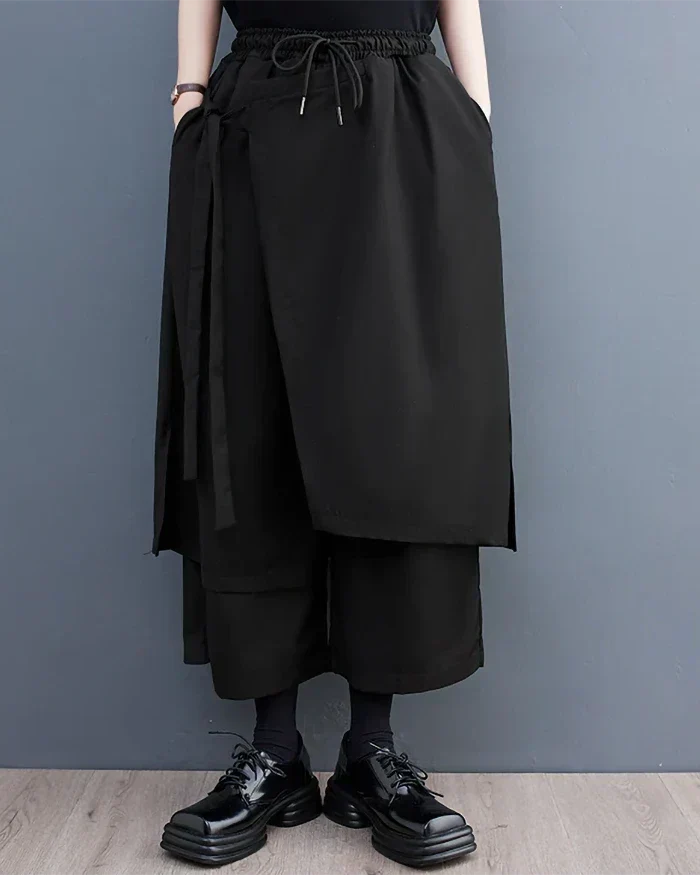 Pantalons Hakama Élégants pour Femmes - mode moderne - Pantalons Hakama Élégants pour Femmes en Polyester