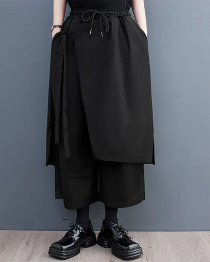 Pantalons Hakama Élégants pour Femmes - mode moderne - Pantalons Hakama Élégants pour Femmes en Polyester