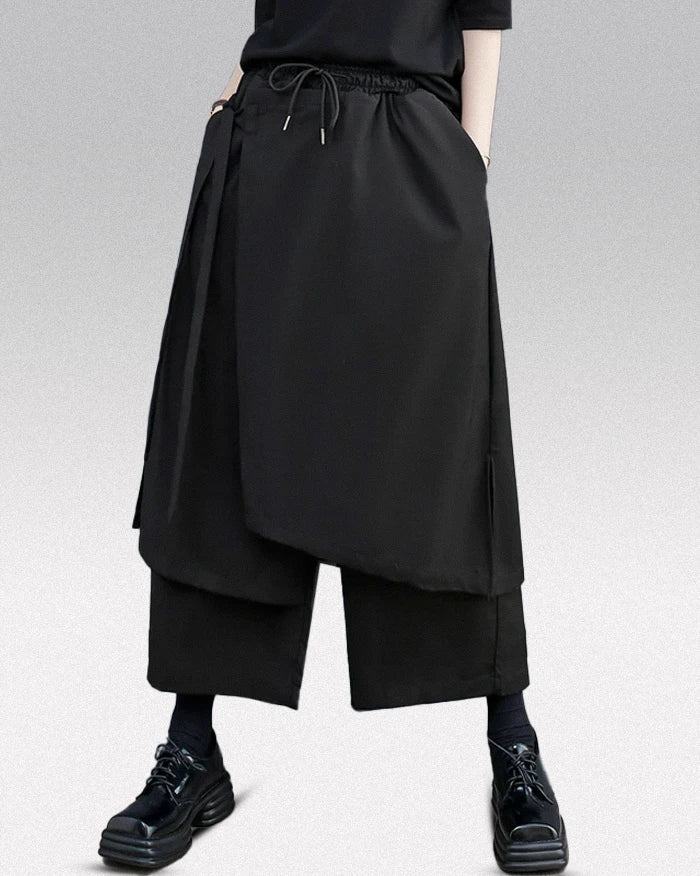 Pantalons Hakama Élégants pour Femmes - mode moderne - Pantalons Hakama Élégants pour Femmes en Polyester
