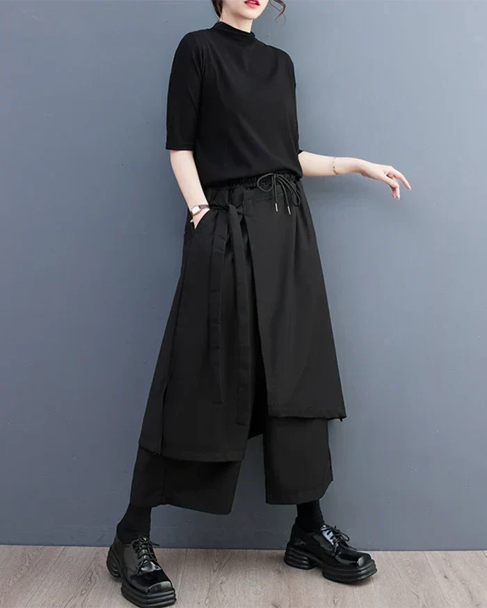 Pantalons Hakama Élégants pour Femmes -  confort et polyvalence - Pantalons Hakama Élégants pour Femmes en Polyester