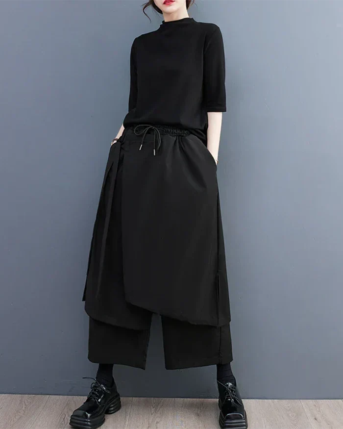 Pantalons Hakama Élégants pour Femmes -  design japonais - Pantalons Hakama Élégants pour Femmes en Polyester
