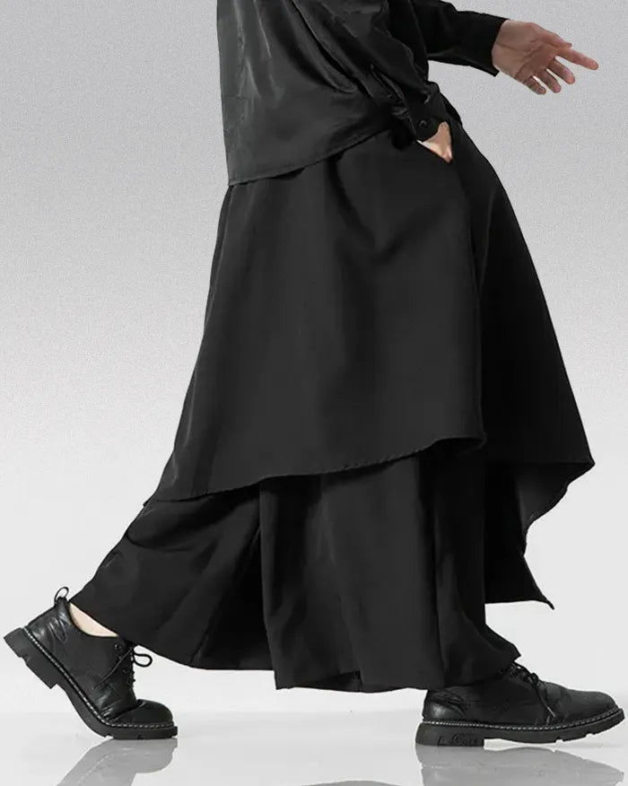 Pantalons Hakama Élégants pour Tous -  esthétique japonaise - Pantalons Hakama Élégants pour un Style Urbain