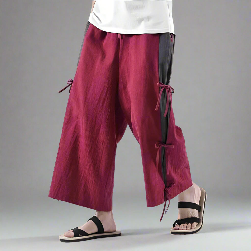 Pantalons Hakama Élégants pour Tous les Jours -  confort maximal - Pantalons Hakama Élégants et Confortables au Quotidien