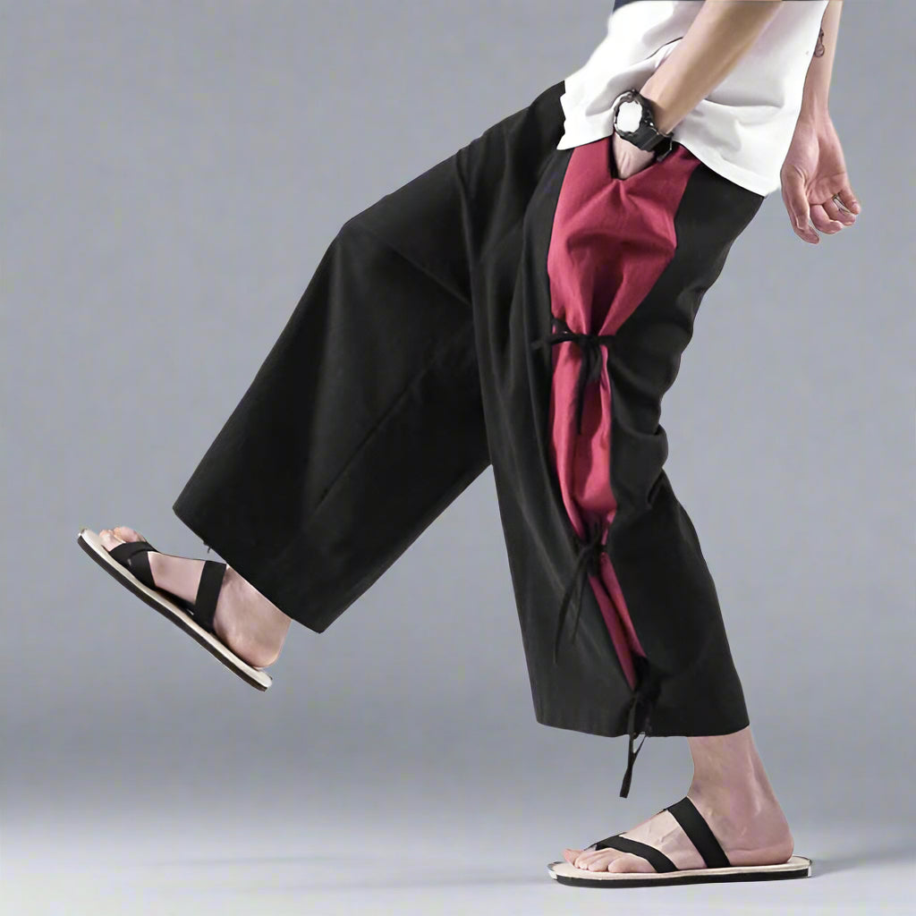 Pantalons Hakama Élégants pour Tous les Jours -  coupe ample - Pantalons Hakama Élégants et Confortables au Quotidien