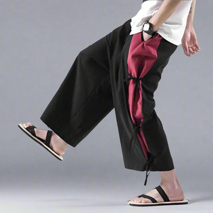 Pantalons Hakama Élégants pour Tous les Jours -  coupe ample - Pantalons Hakama Élégants et Confortables au Quotidien