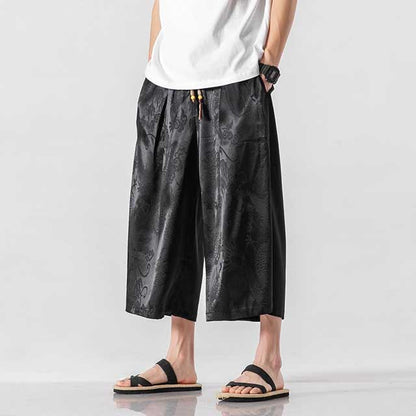 Pantalons Hakama Modernes et Stylés -  mode décontractée - Pantalons Hakama Modernes pour Hommes Confortables