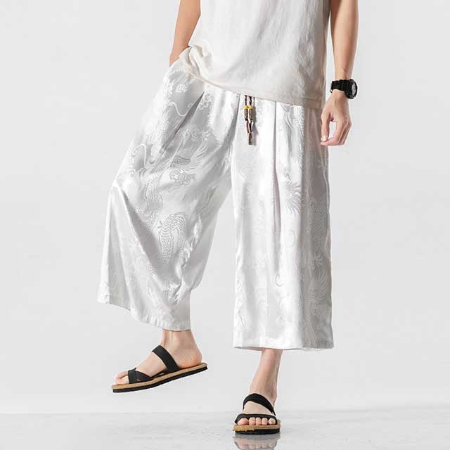 Pantalons Hakama Modernes et Stylés -  pratique - Pantalons Hakama Modernes pour Hommes Confortables