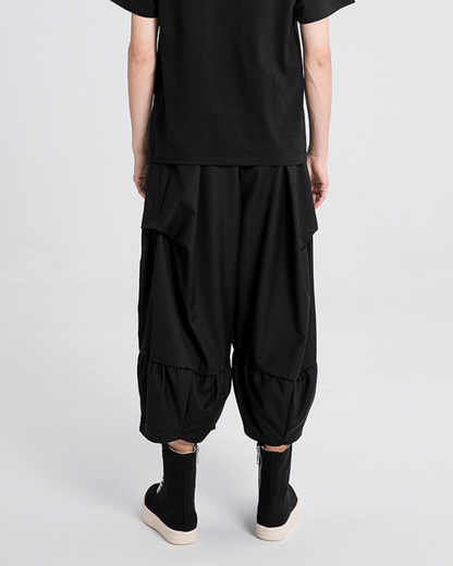 Pantalons Hakama Plissés Avant-Garde -  confortable - Pantalons Hakama Plissés au Style Avant-Garde