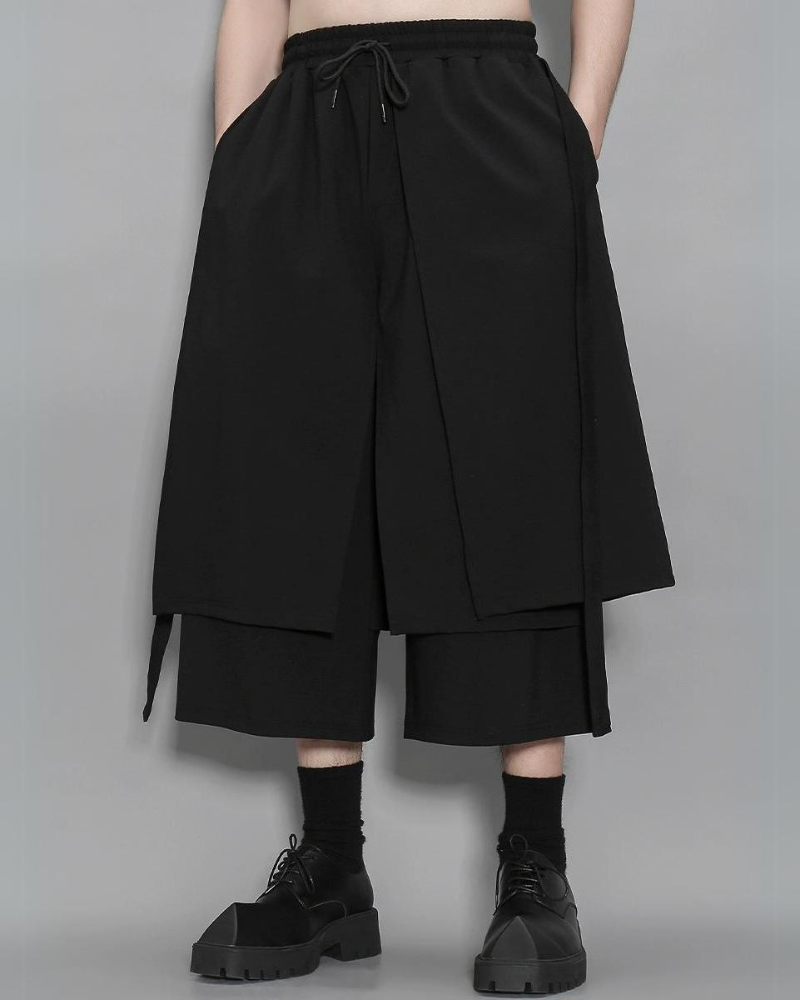 Pantalons Hakama Street Style Innovants -  pantalons techwear - Pantalons Hakama Street Style pour un Look Moderne