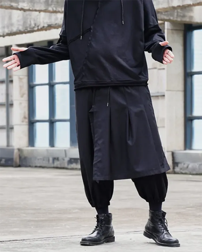Pantalons Hakama Stylés pour Hommes -  mode urbaine - Pantalons Hakama pour Hommes au Look Unique et Confortable