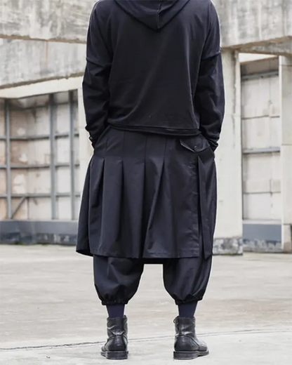 Pantalons Hakama Stylés pour Hommes -  pantalons ajustables - Pantalons Hakama pour Hommes au Look Unique et Confortable
