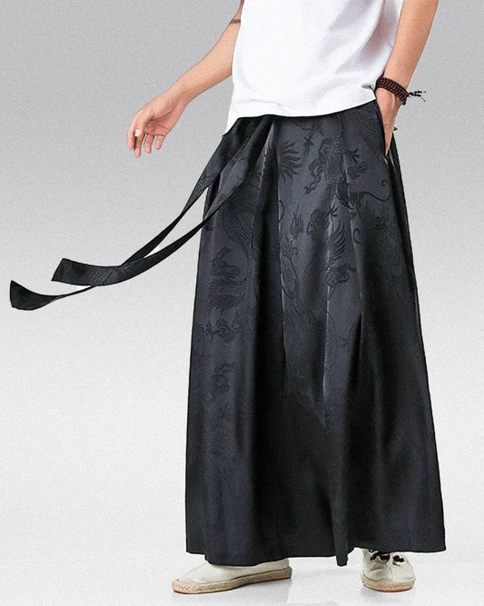 Pantalons Hakama Stylés pour Hommes - pantalons en polyester - Pantalons Hakama Stylés pour Hommes confort et élégance