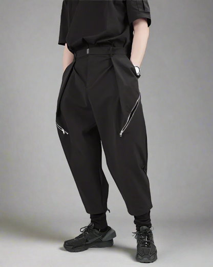 Pantalons Hakama Superposés Chic - pantalons - Pantalons Hakama Superposés Chic pour un Style Urbain