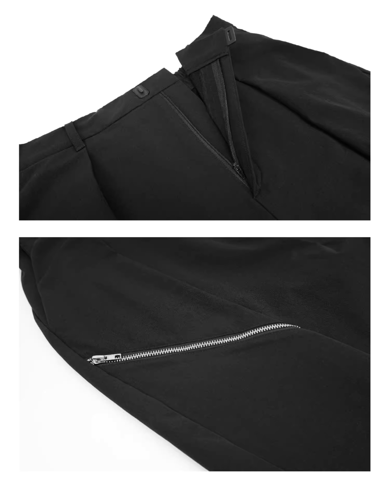 Pantalons Hakama Superposés Chic -  pantalons urbains - Pantalons Hakama Superposés Chic pour un Style Urbain