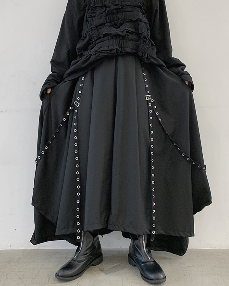 Pantalons Hakama Urbains Chic -  mode japonaise contemporaine - Pantalons Hakama Urbains Chic pour un Style Contemporain
