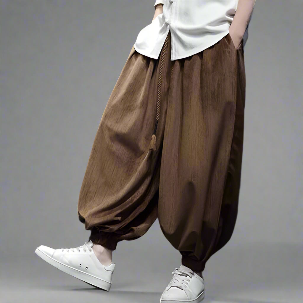 Pantalons Hakama Urbains Tendance -  mode japonaise - Pantalons Hakama Urbains Confortables et Tendance