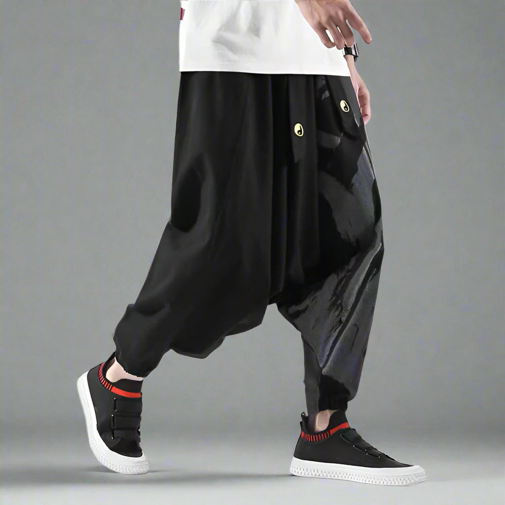 Pantalons Harem Chic Bohémien -  pantalons décontractés - Pantalons Harem Stylés et Confortables pour Tous