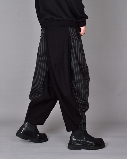 Pantalons Harem Colorblock Chic - pantalons - Pantalons Harem Colorblock Chic pour un Style Unique