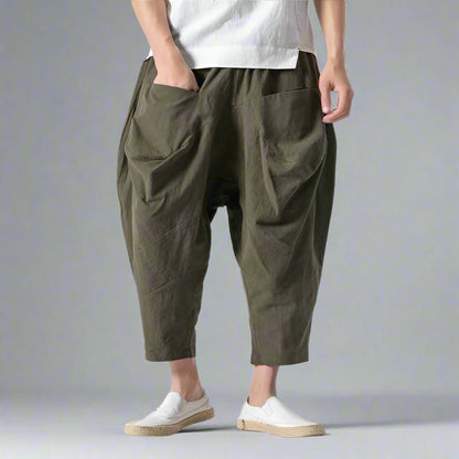 Pantalons Harem Japonais Stylés - pantalons respirants - Pantalons Harem Japonais Confortables pour un Style Urbain