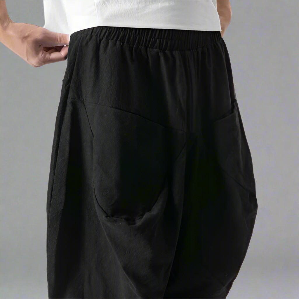 Pantalons Harem Japonais Stylés -  streetwear moderne - Pantalons Harem Japonais Confortables pour un Style Urbain