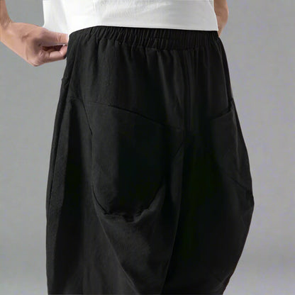 Pantalons Harem Japonais Stylés -  streetwear moderne - Pantalons Harem Japonais Confortables pour un Style Urbain