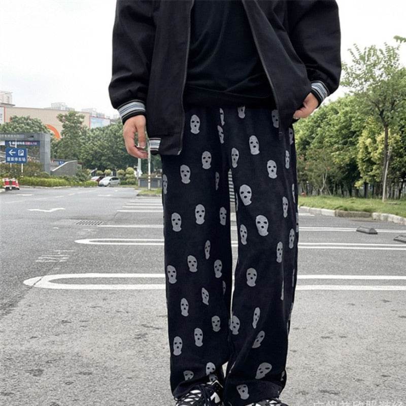 Pantalons Imprimés Graphiques - pantalons en coton - Pantalons Imprimés Graphiques Unisexe pour un Style Streetwear