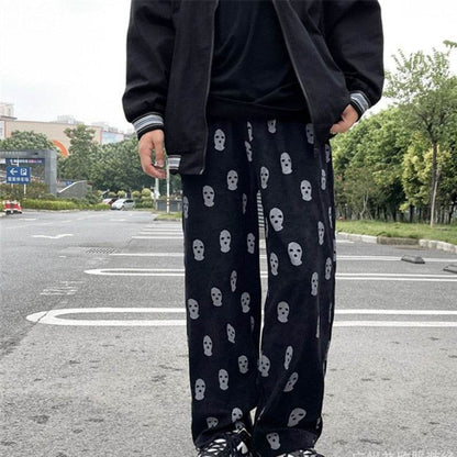 Pantalons Imprimés Graphiques - pantalons en coton - Pantalons Imprimés Graphiques Unisexe pour un Style Streetwear