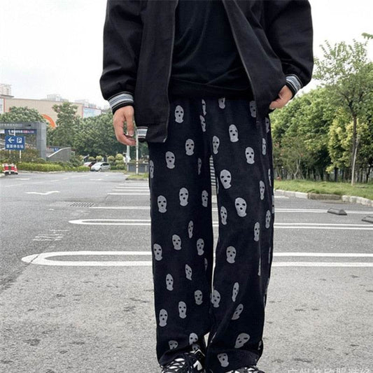 Pantalons Imprimés Graphiques - pantalons en coton - Pantalons Imprimés Graphiques Unisexe pour un Style Streetwear