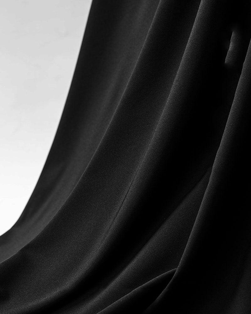 Pantalons à Jambe Large Chic Sans Effort -  soie glacée - Pantalons à Jambe Large Chic pour un Été Confortable