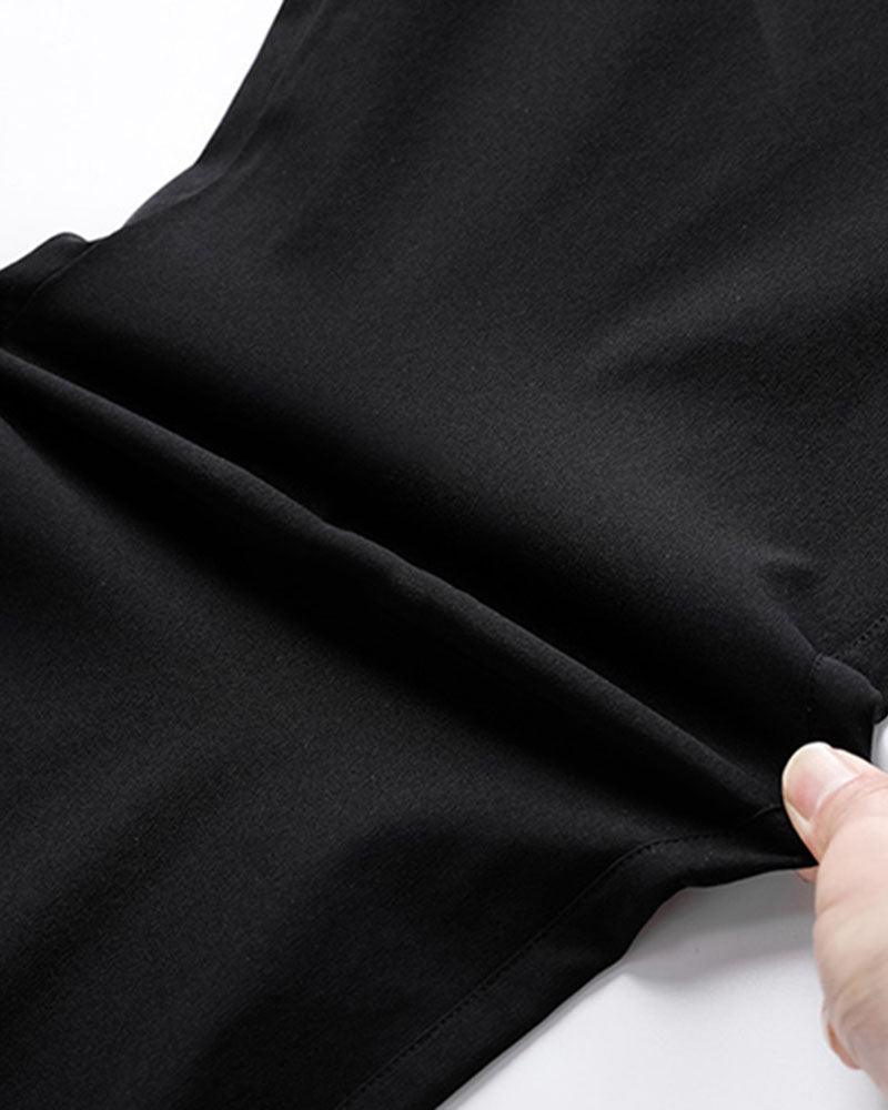 Pantalons à Jambe Large Chic Sans Effort -  style chic - Pantalons à Jambe Large Chic pour un Été Confortable