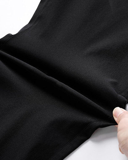 Pantalons à Jambe Large Chic Sans Effort -  style chic - Pantalons à Jambe Large Chic pour un Été Confortable