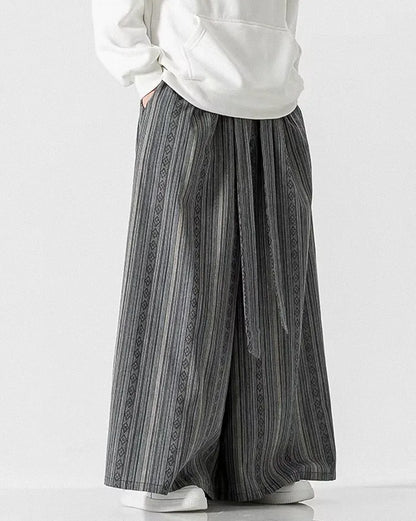 Pantalons Japonais Amples Chic -  silhouette à jambes larges - Pantalons Japonais Amples avec Coupe Décontractée