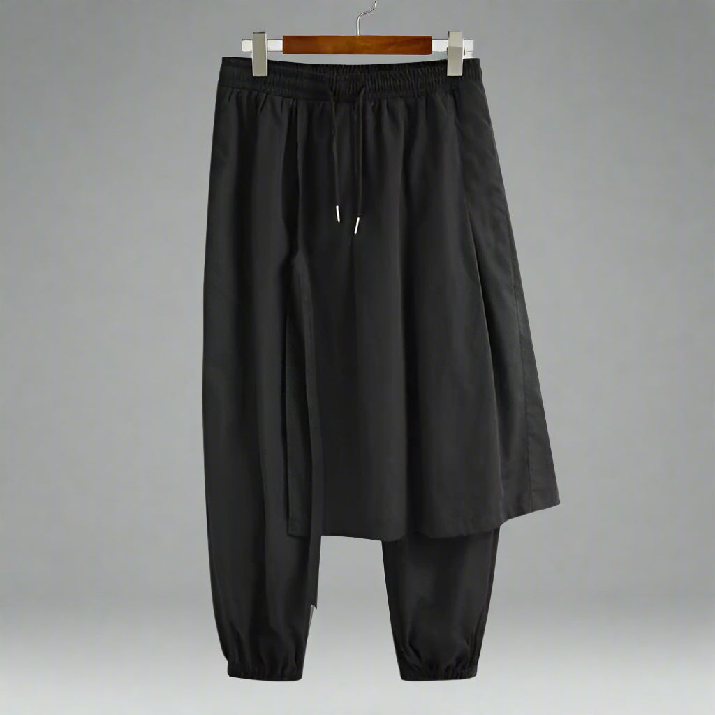 Pantalons Japonais Héritage Élégants -  mode harajuku - Pantalons Hakama Japonaise Élégants pour un Look Unique