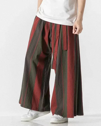 Pantalons Japonais Élégants pour Tous -  jambes larges - Pantalons Japonais Élégants à Jambes Larges pour Confort
